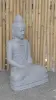 Product image 6 of the product “Seated Buddha made of Riverstone in Dhyana position - gesture of meditation, H.83 cm, natural. ”